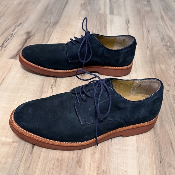Brooks Brothers Classic Bucks in navy Suede Leather Size 10‎ main image 8